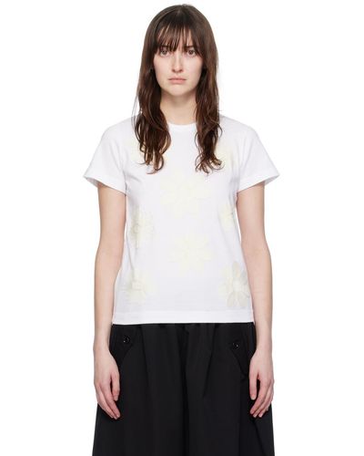 Tao Comme Des Garçons T-shirt blanc à images es - Noir