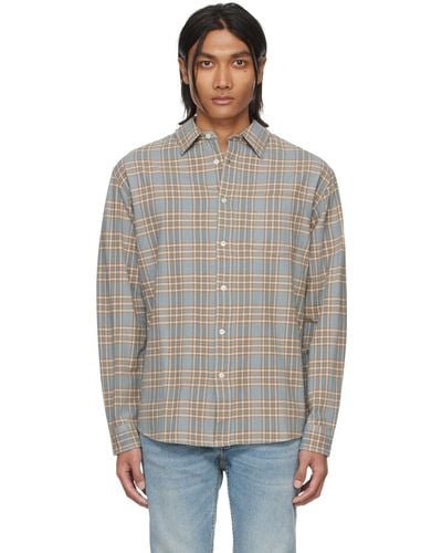 Nudie Jeans Blue Filip Prairie Shirt - Black