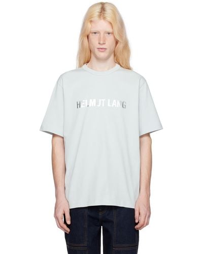 Helmut Lang Blue Space T-shirt - White