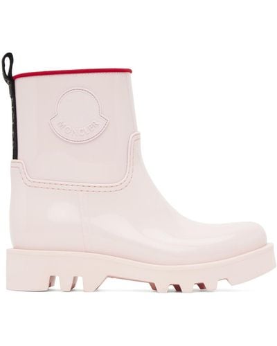 Moncler Pink Ginette Rain Boots