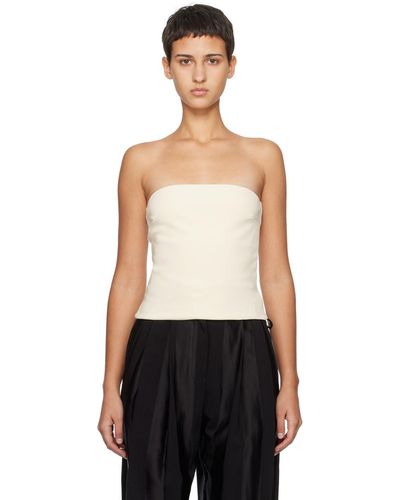 Black Strapless Camisole by Esse Studios on Sale
