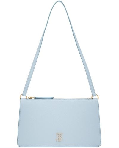 Burberry Blue Mini Tb Shoulder Bag