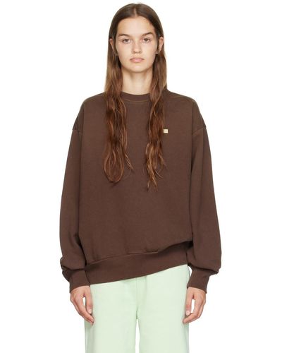 Acne Studios Brown Garment-dyed Sweatshirt