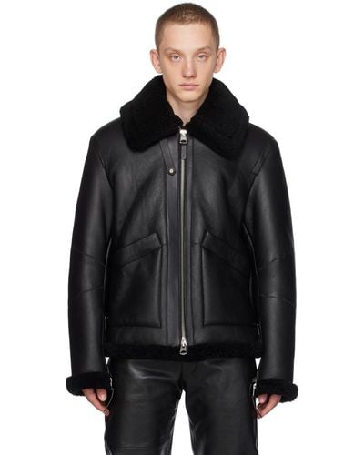 Mackage Kristian Leather Jacket - Black