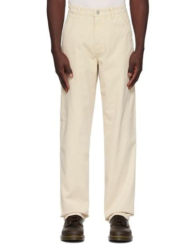 AWAKE NY Embroide Trousers - Natural