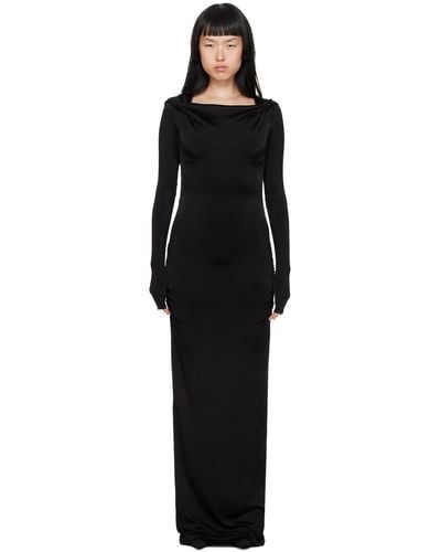 MISBHV Hooded Maxi Dress - Black
