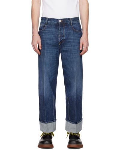 Bottega Veneta Indigo Curved Shape Jeans - Blue