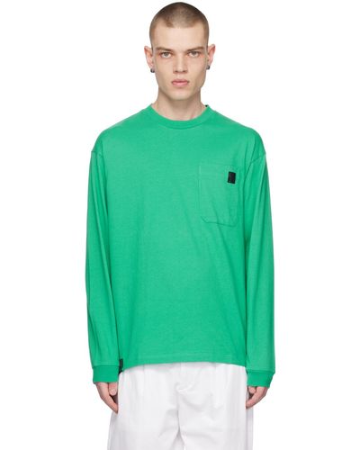 Izzue Crewneck Long Sleeve T-shirt - Green