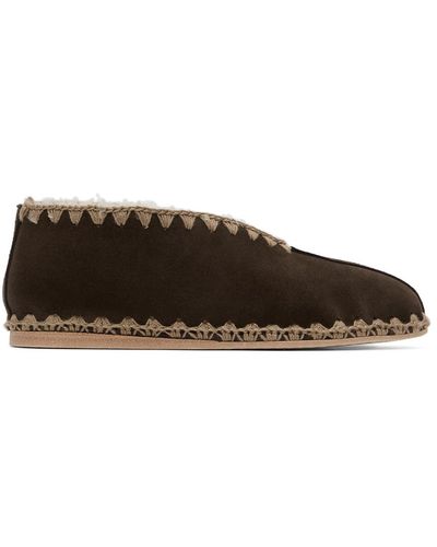 Bode Greco Shearling Loafers - Brown