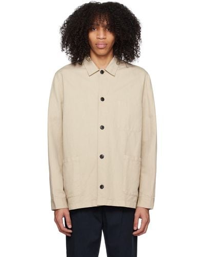 Sunspel Beige Patch Pocket Jacket - Black