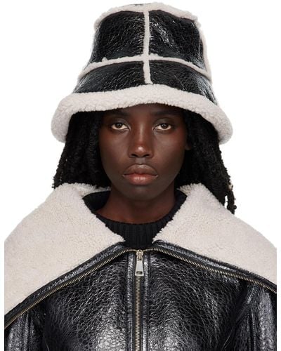 Jean Paul Gaultier Black 'the Laminated' Bucket Hat