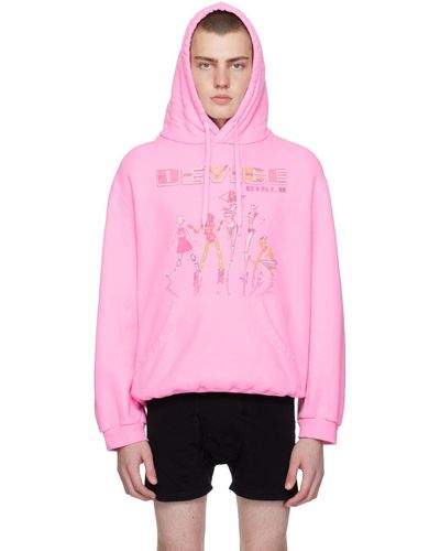 Doublet Pz Today Edition 'device Girls' Hoodie - Pink