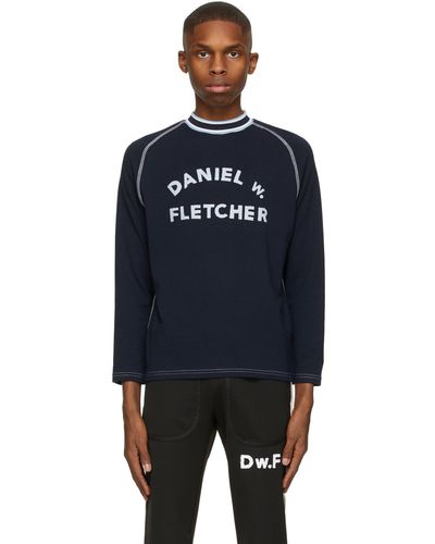 Daniel W. Fletcher Jersey College Turtleneck - Blue