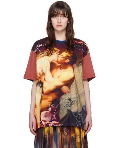 Vivienne Westwood T-shirt e à images - Orange