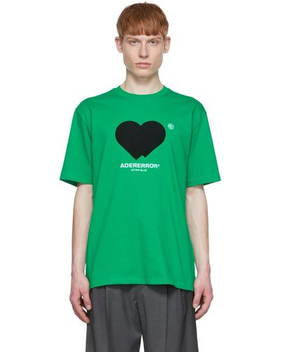 Adererror Twin Heart T-shirt - Green