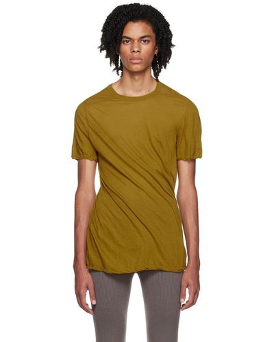 Rick Owens T-shirt vert en coton bio - Multicolore