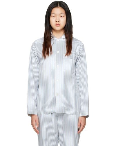 Tekla Long Sleeve Pyjama Shirt - Black