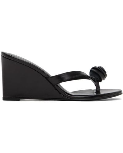 Magda Butrym Wedge Heeled Sandals - Black