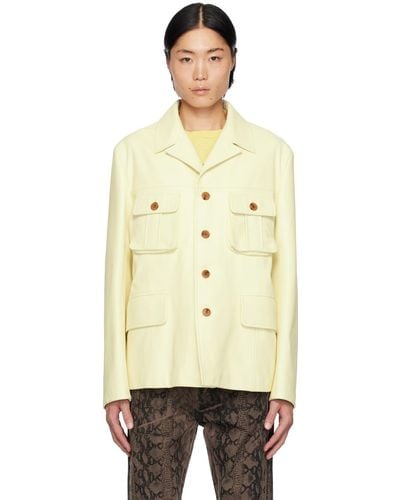 Paul Smith Commission Edition Leather Jacket - Natural