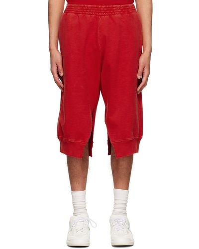 MM6 by Maison Martin Margiela Ssense Exclusive Shorts - Red