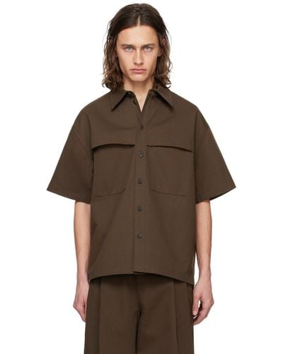 LE17SEPTEMBRE Layered Shirt - Brown