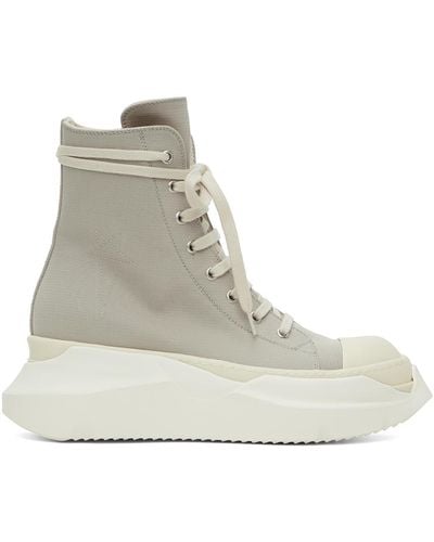 Rick Owens Off- Abstract Trainers - Grey