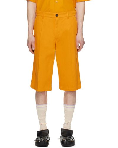 Marni Straight-leg Shorts - Yellow