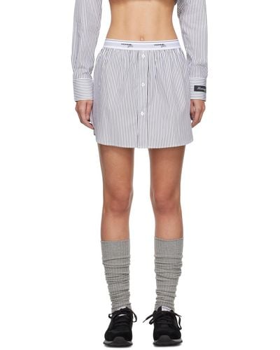 HOMMEGIRLS Shirttail Miniskirt - Black