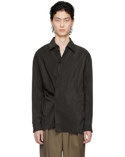 Lemaire Twisted Shirt - Black