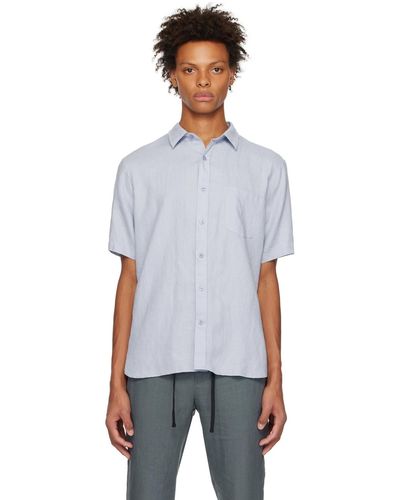 Vince Blue Pocket Shirt - Black