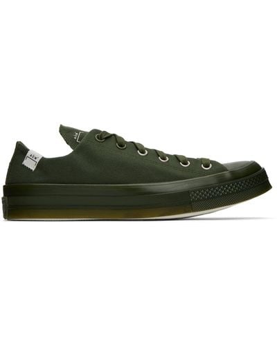 A_COLD_WALL* * Green Converse Edition Chuck 70 Sneakers - Black