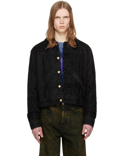 Marni Garment-dyed Denim Jacket - Black