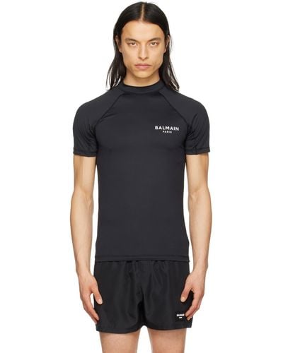 Balmain ラグランtシャツ - ブラック