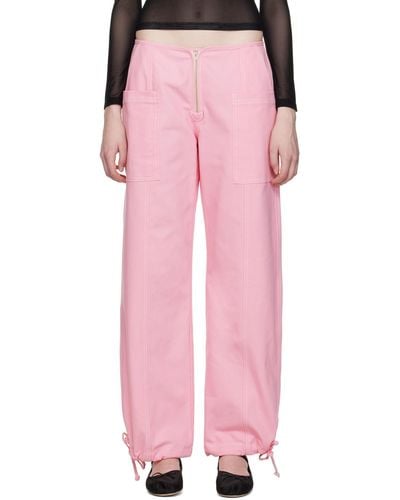 Sandy Liang Tifosi Trousers - Pink