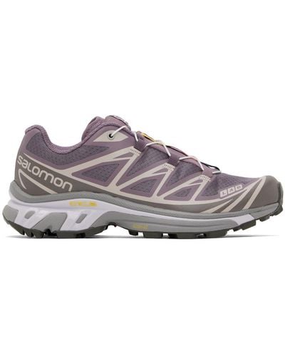 Salomon Purple Xt-6 Trainers - Black