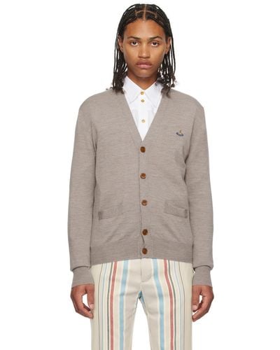 Vivienne Westwood Taupe Buttoned Cardigan - Multicolor