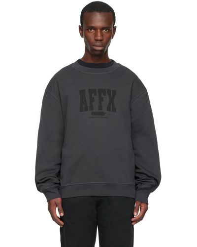 AFFXWRKS Varsity Sweatshirt - Black