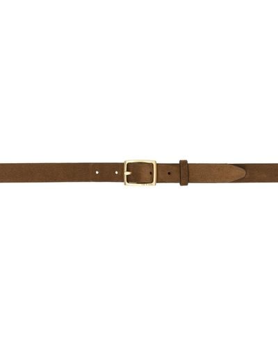 Rag & Bone Brown Suede Baby Boyfriend Belt - Black