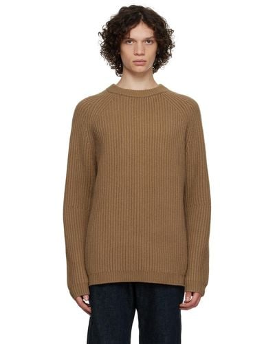 JOSEPH Tan Raglan Sweater - Natural