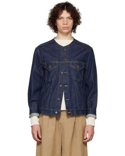 Maison Margiela raw-cut Collar Denim Jacket - Farfetch