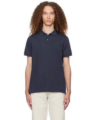 Sunspel Two-button Polo - Blue