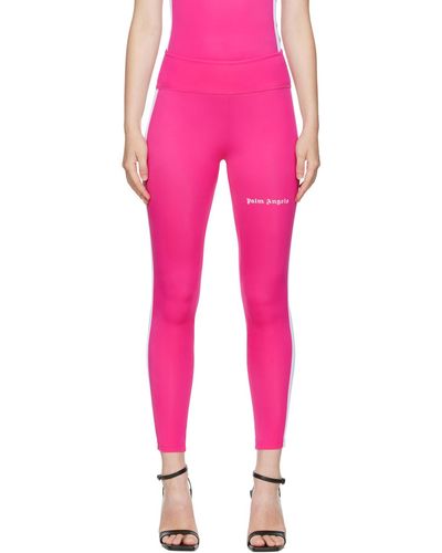 Palm Angels Legging de survêtement rose