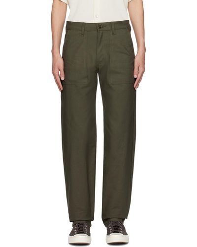 Naked & Famous Nakedfamous Denim Straight-leg Pants - Green