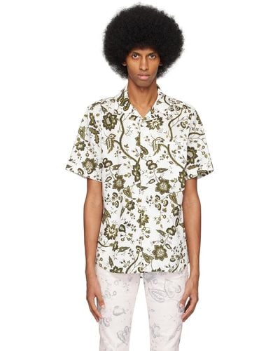 Erdem White Grayson Shirt - Multicolour