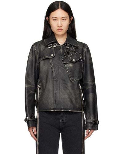 Eytys Achilles Leather Jacket - Black