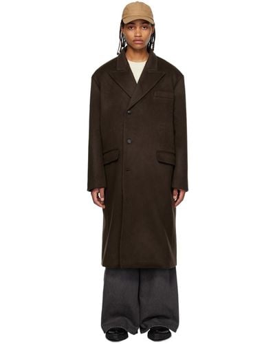 Frankie Shop Brown Curtis Trench Coat - Black