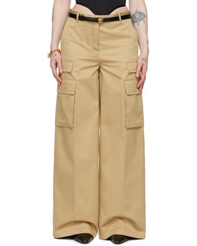 Versace Beige Informal Pants - Natural