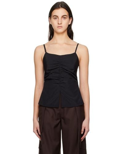 DRAE Ruched Camisole - Black