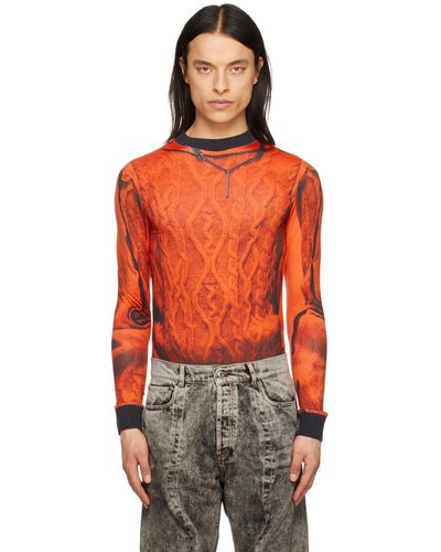 Y. Project Jean Paul Gaultier Edition Long Sleeve T-shirt - Orange