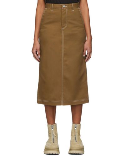 Carhartt Brown Denim Pierce Skirt